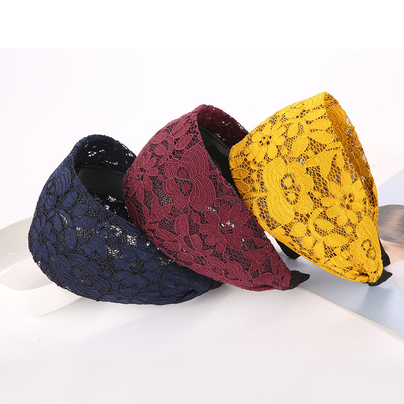 7cm wide lace headband