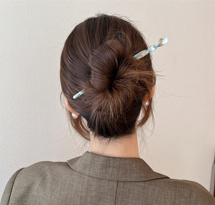 Resin long hair stick