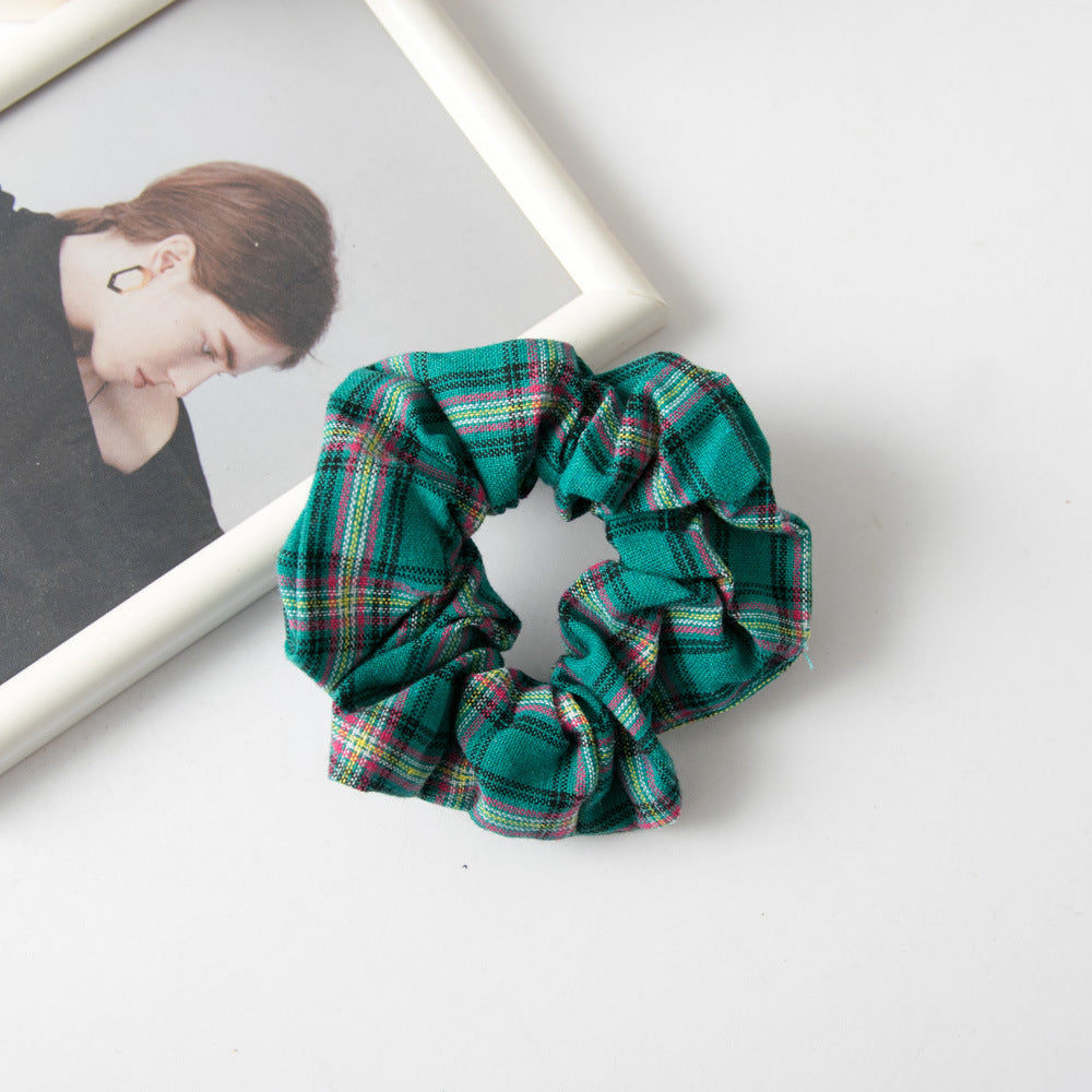 2-pack small plaids scrunchies