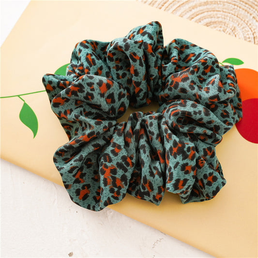 Leopard print scrunchies