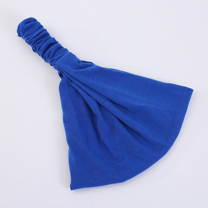 Extra-wide bandanna headband