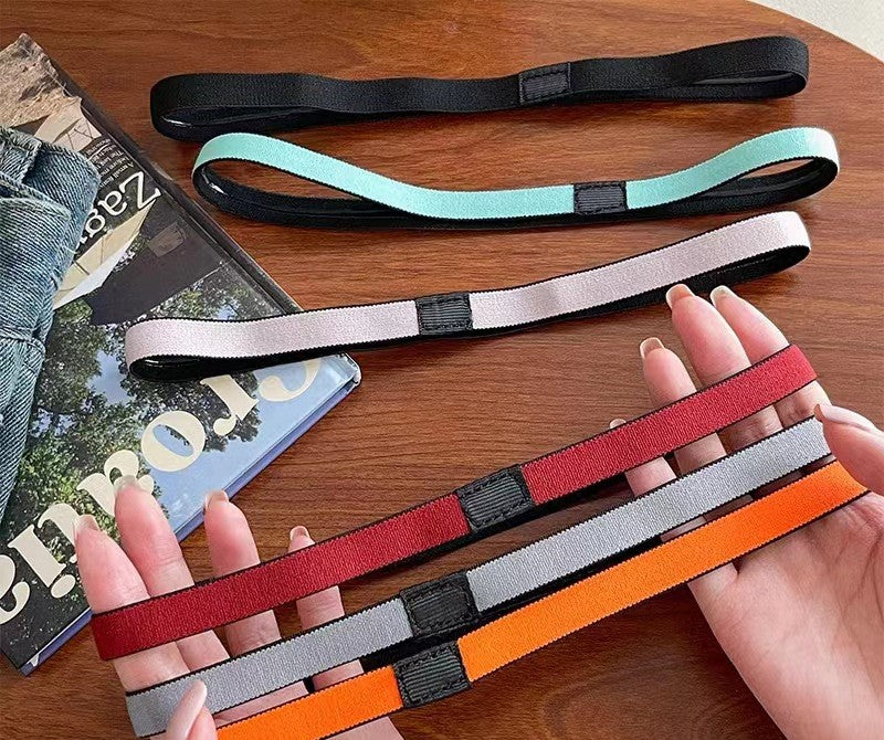 1.3cm wide non-slip sporty elastic hair band