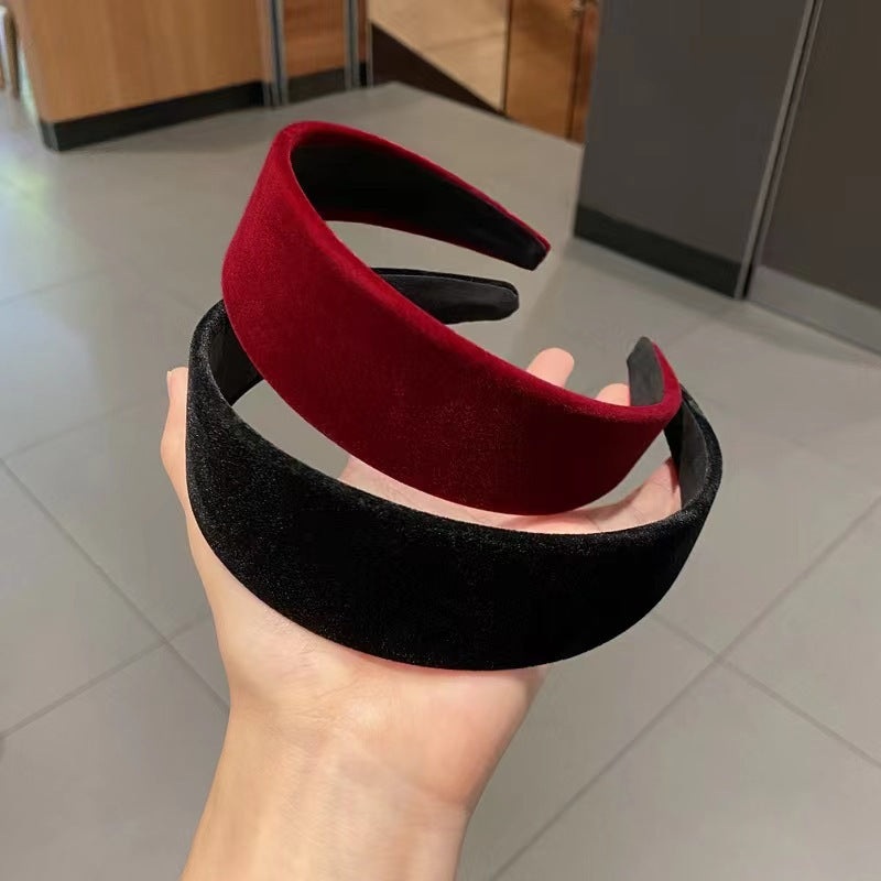 4cm-wide flat velvet headband