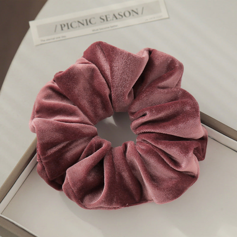 Large velvet scrunchies