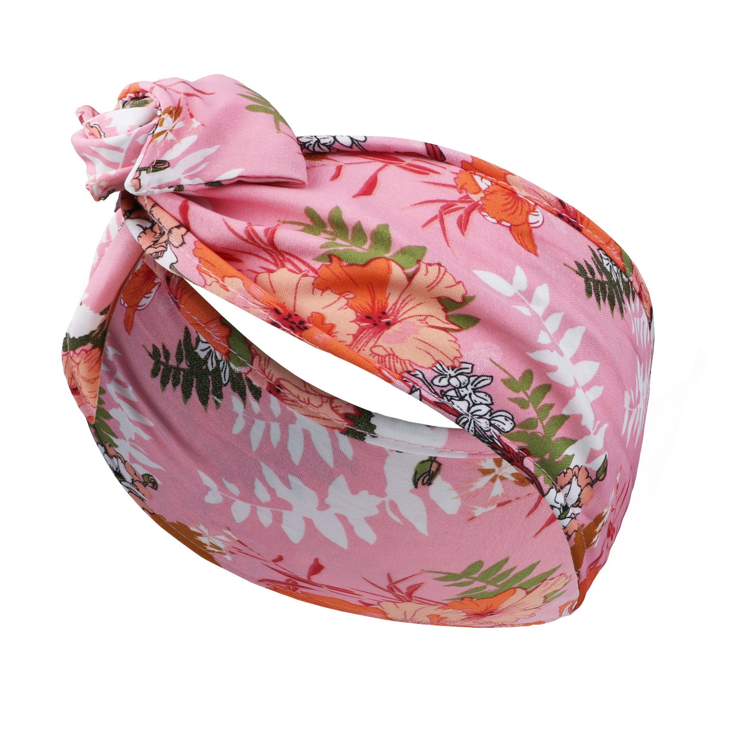Bulk 20 pieces printed flat wide twist hair scarf