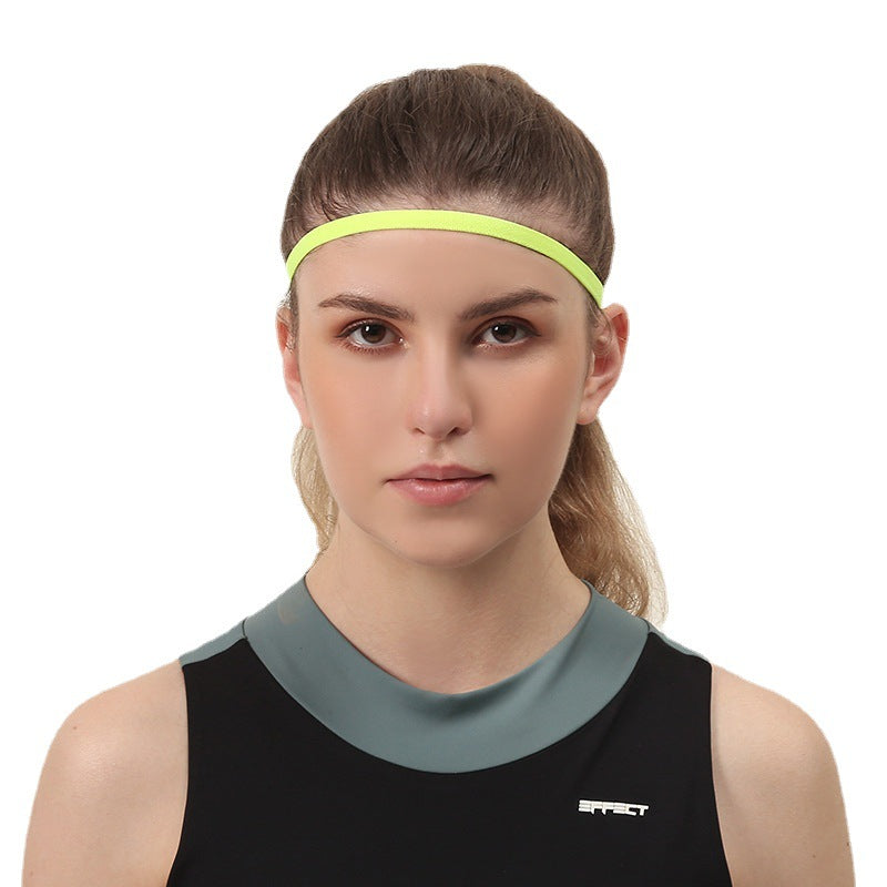 Non-slip sporty thin elastic hair band