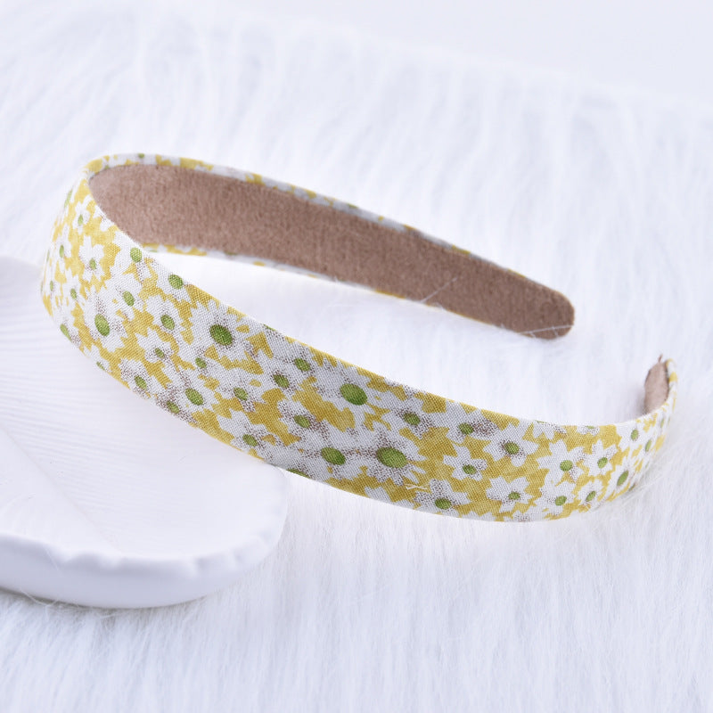 2.5cm wide cotton headband in multi printings
