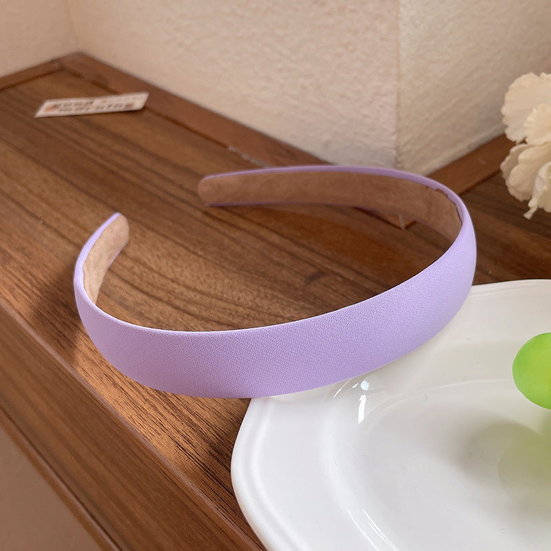 2cm wide matte satin headband