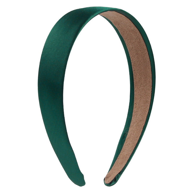 2.8cm wide Glossy satin headband