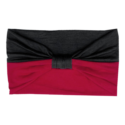 2-way mixed colour knotted bandanna headband