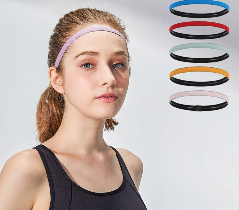 1.3cm wide non-slip sporty elastic hair band