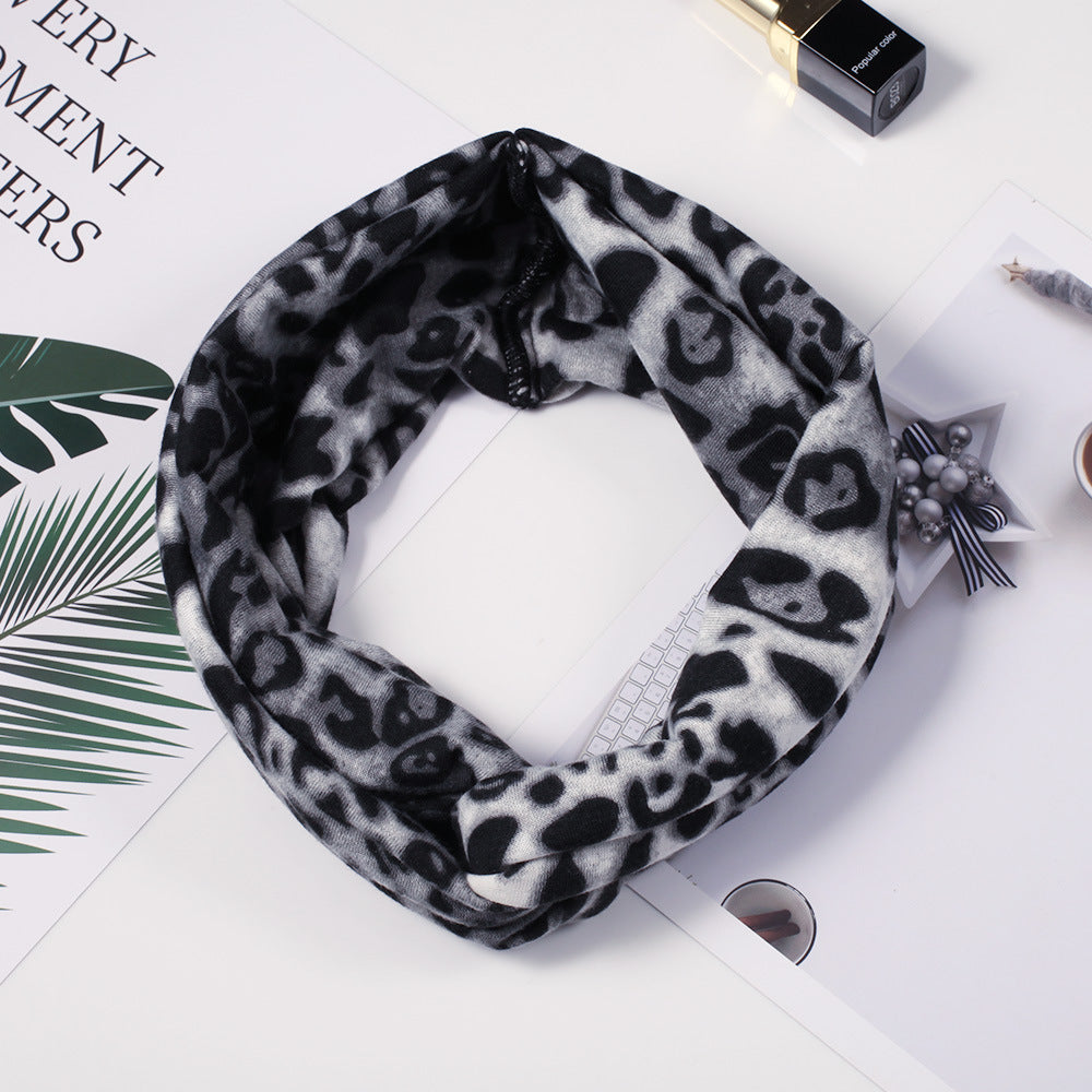 Leopard turban headband