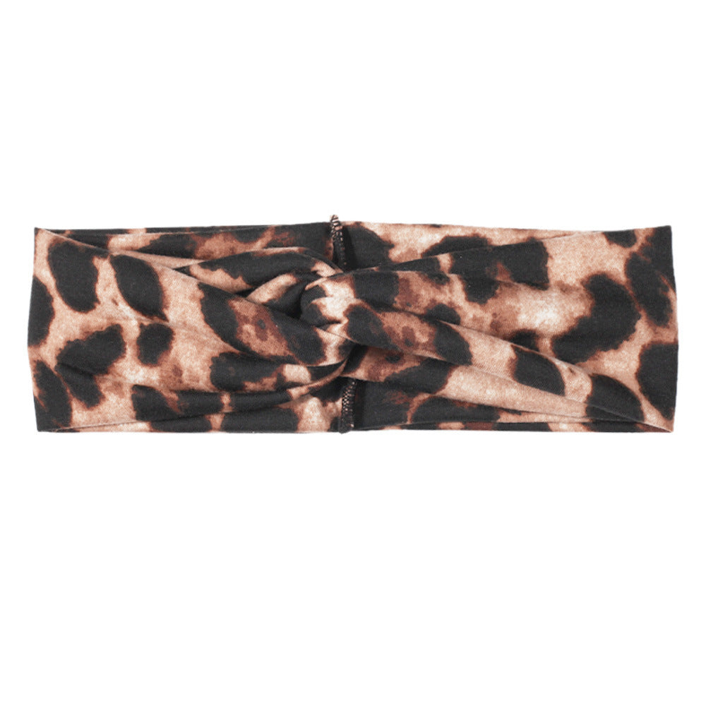 Leopard turban headband