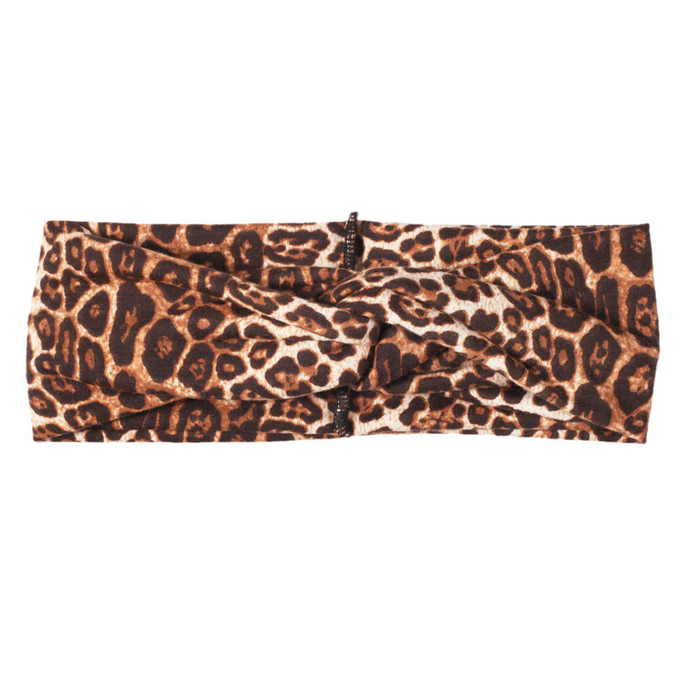 Leopard turban headband
