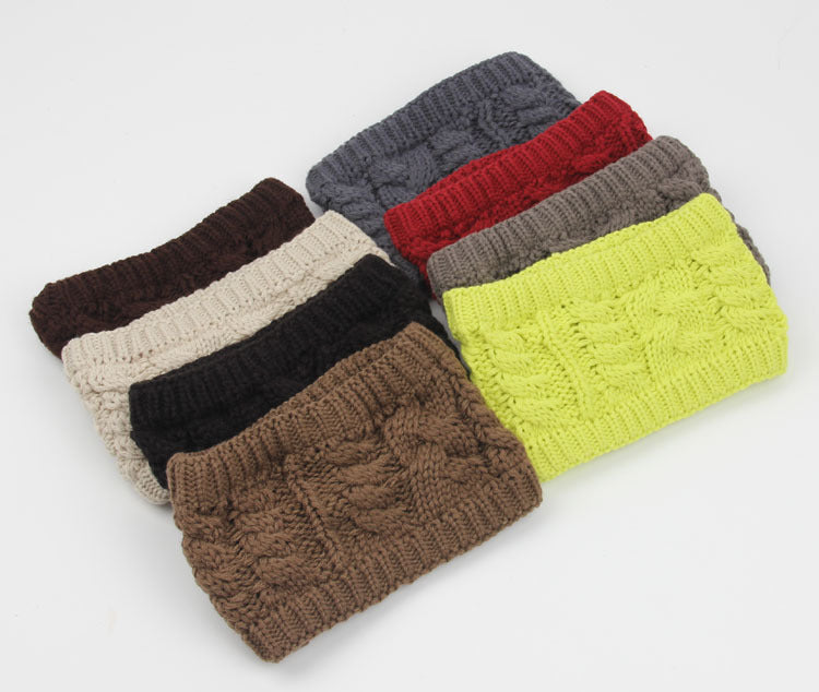 Thick loop crochet headband