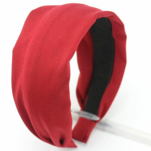 Plain colours soft fabric wide headband