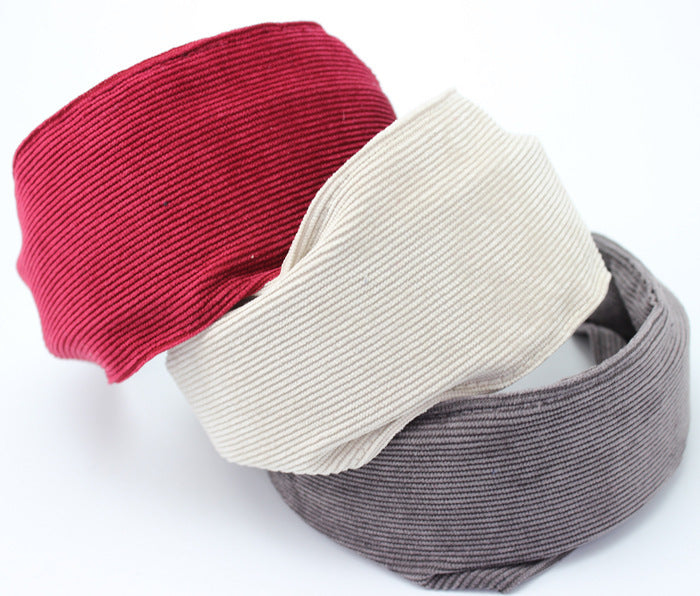 6cm-wide corduroy headband