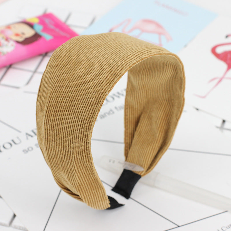 6cm-wide corduroy headband