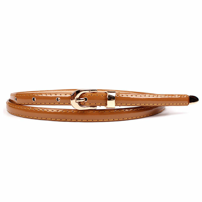Solid colour thin belt