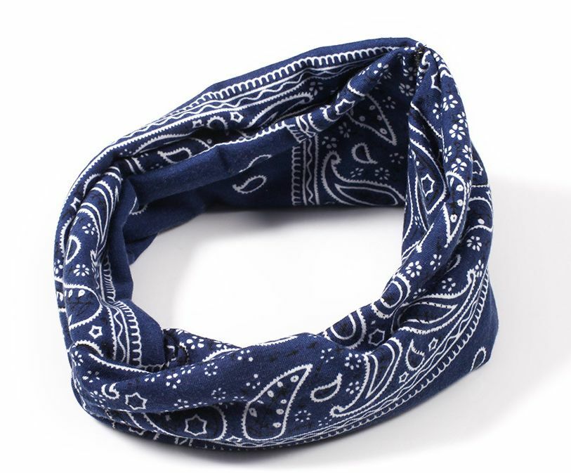 Paisley print turban headband