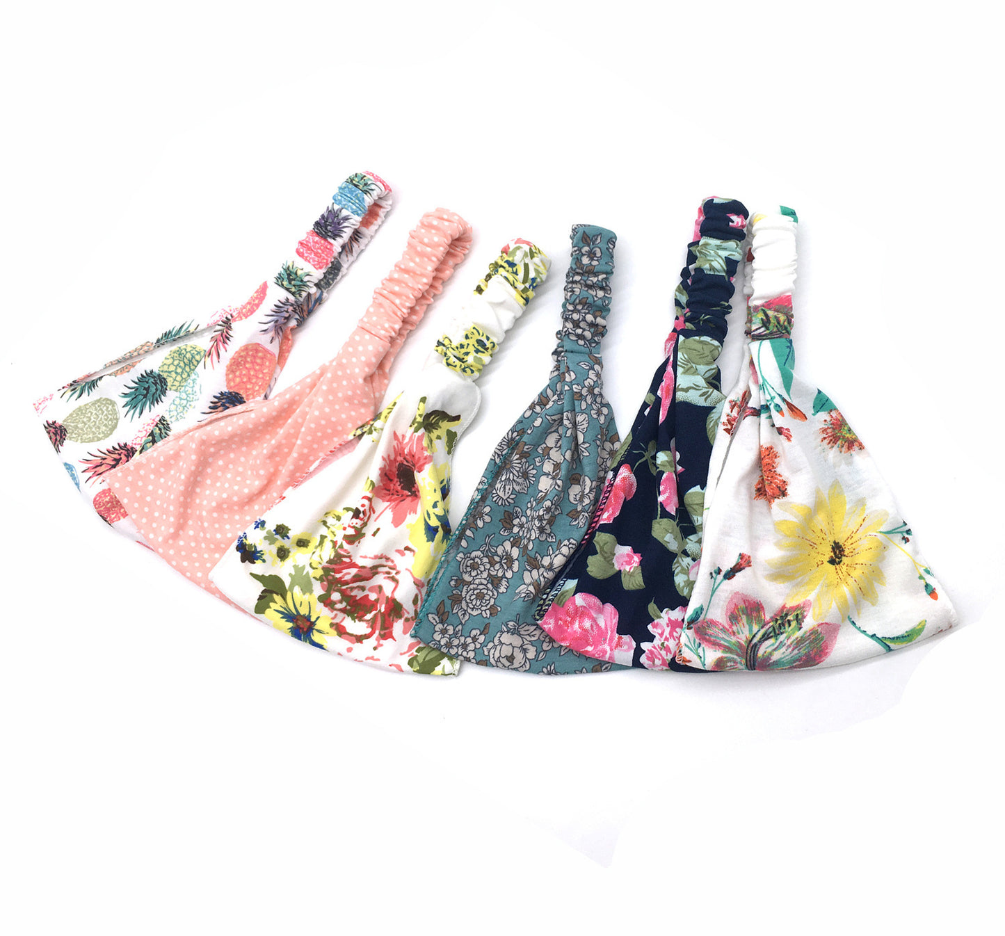 Printed thin cotton bandanna headband