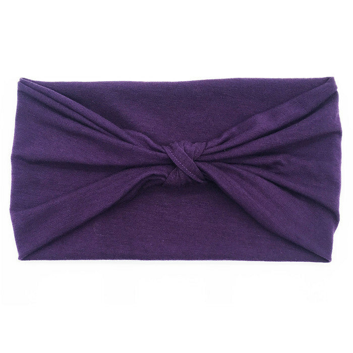 Soft multi-styles knotted bandanna headband