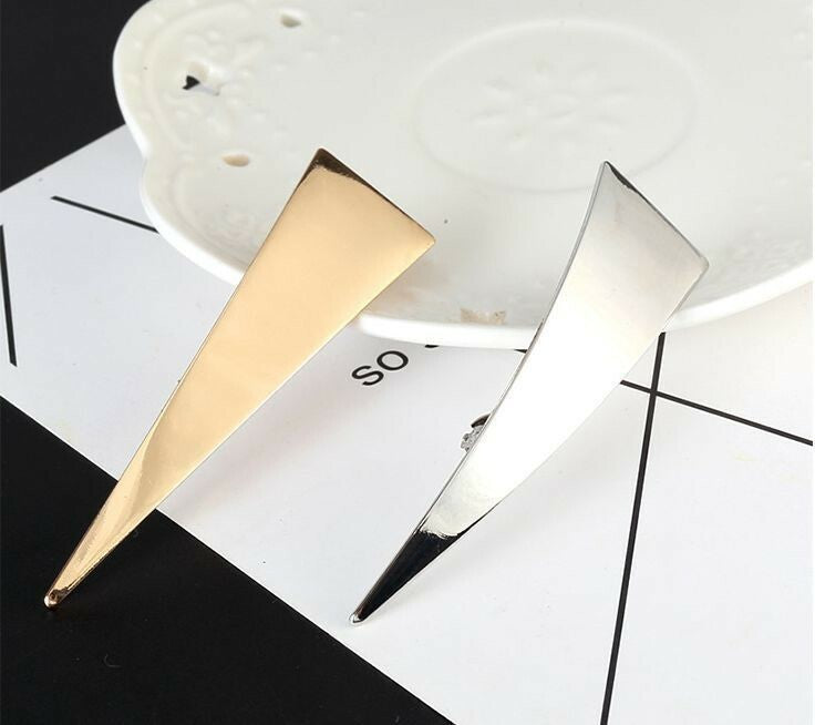 Bulk metallic hair barrettes - 20 pieces