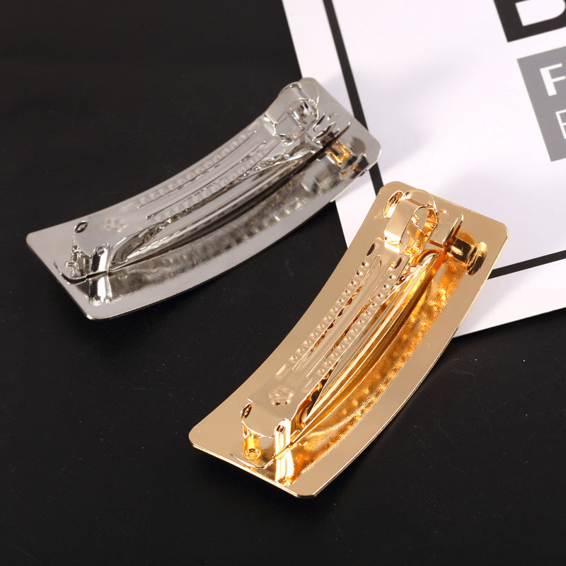 Bulk metallic hair barrettes - 20 pieces