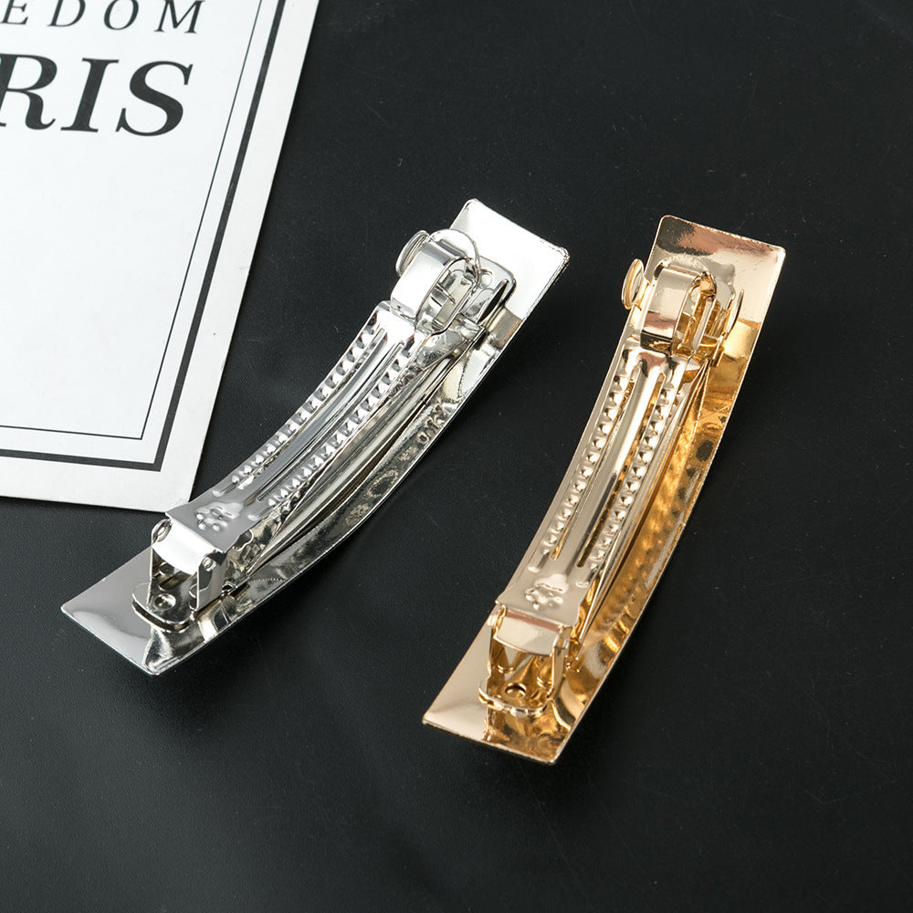 Bulk metallic hair barrettes - 20 pieces
