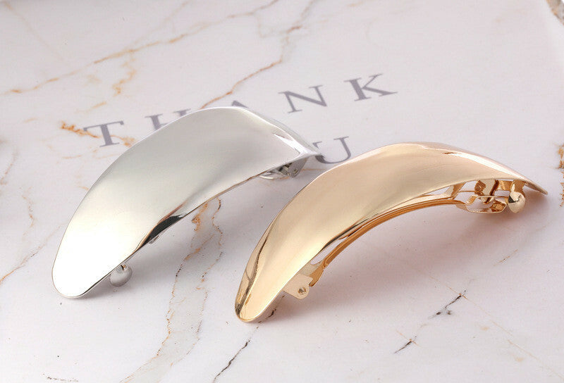 Bulk metallic hair barrettes - 20 pieces