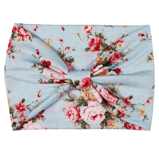 2-way floral bandanna headband