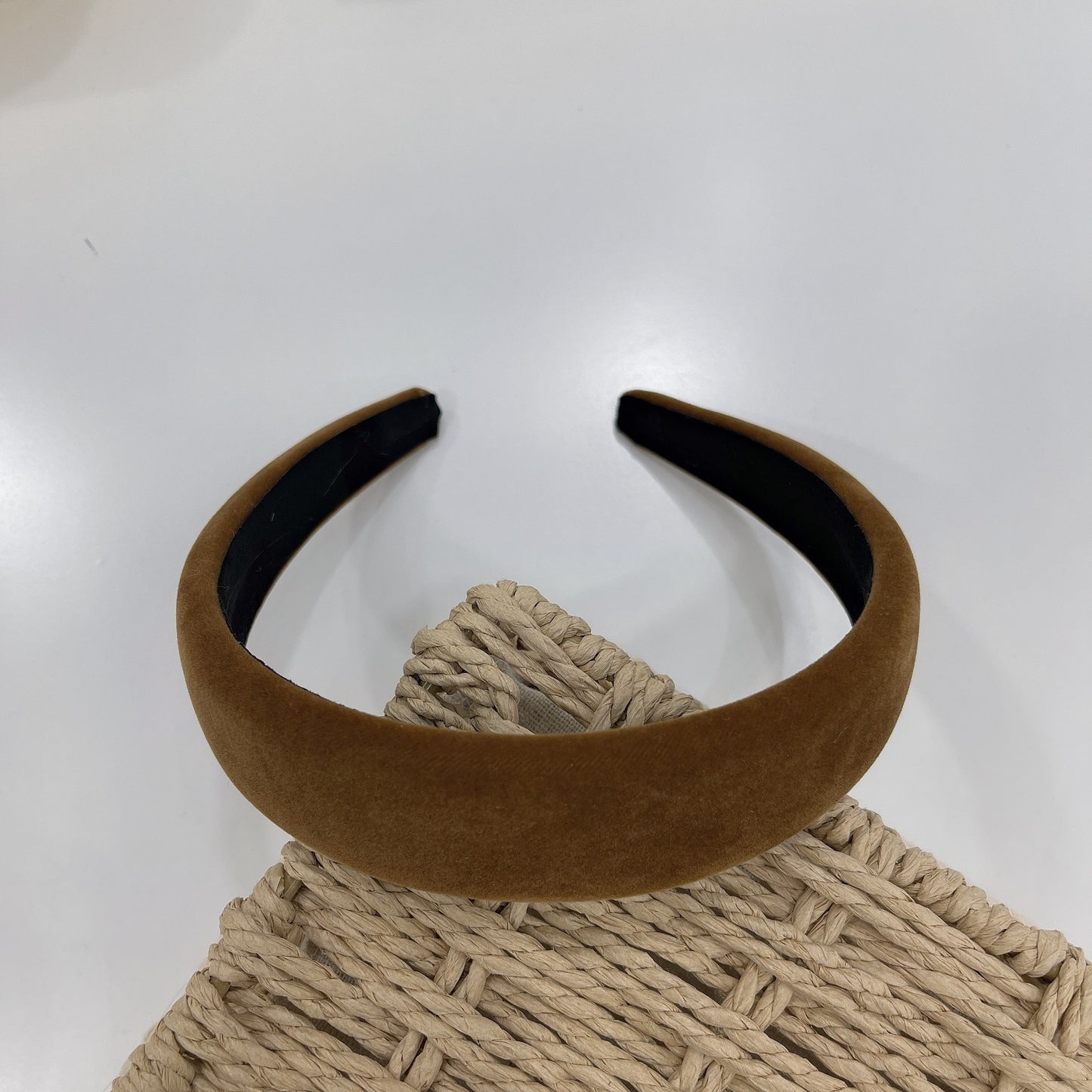 Thinly padded velvet headband