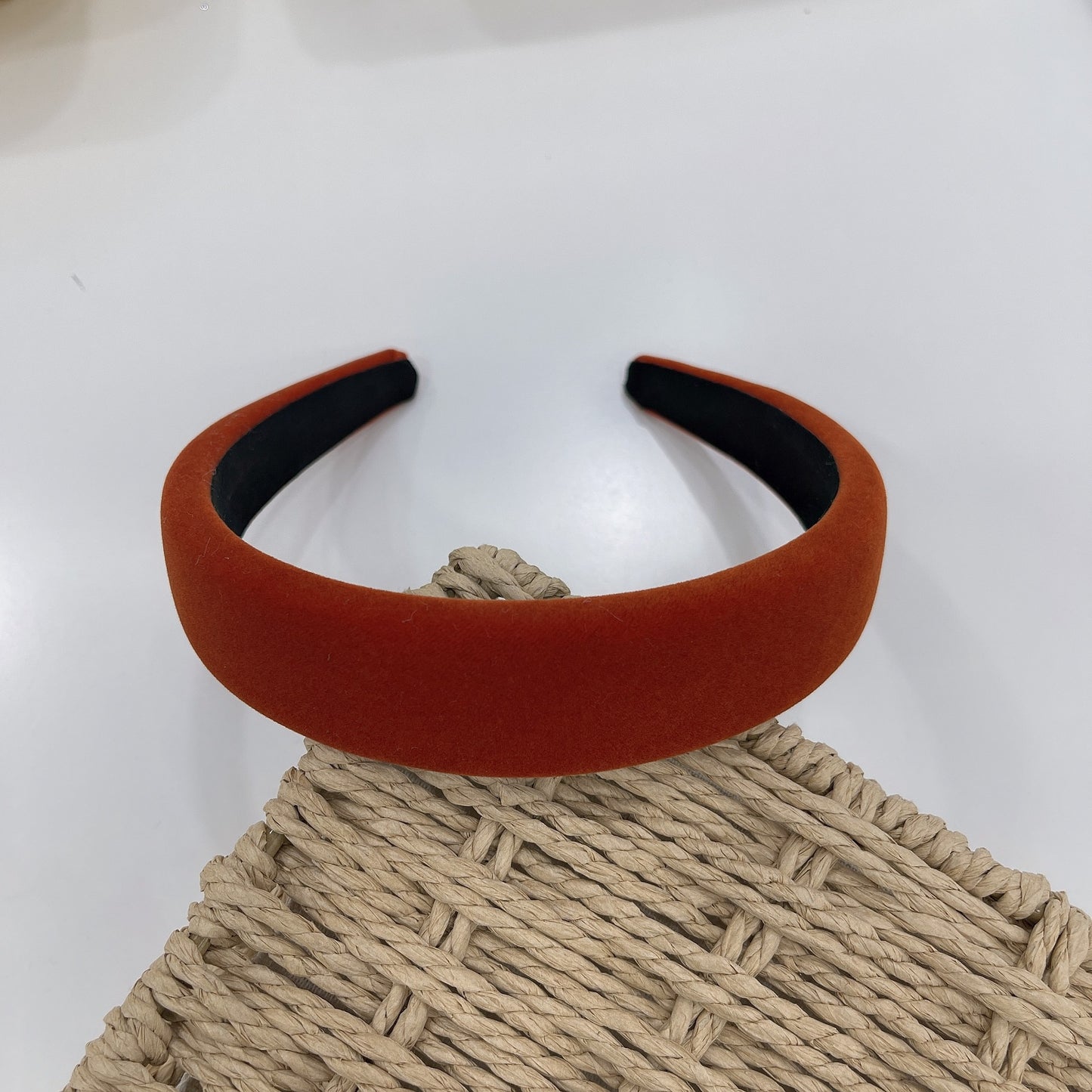 Thinly padded velvet headband