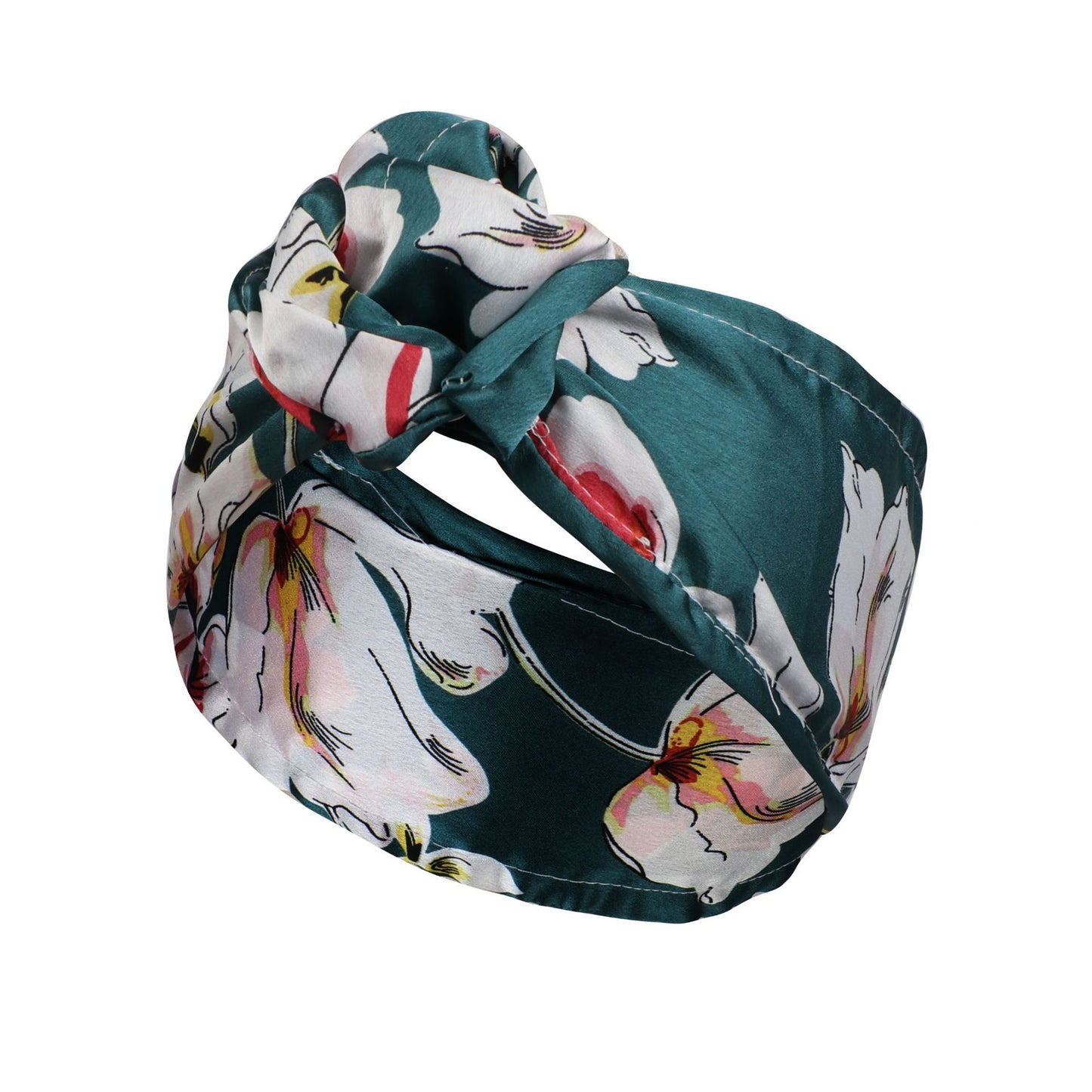 Bulk 20 pieces printed flat wide twist hair scarf