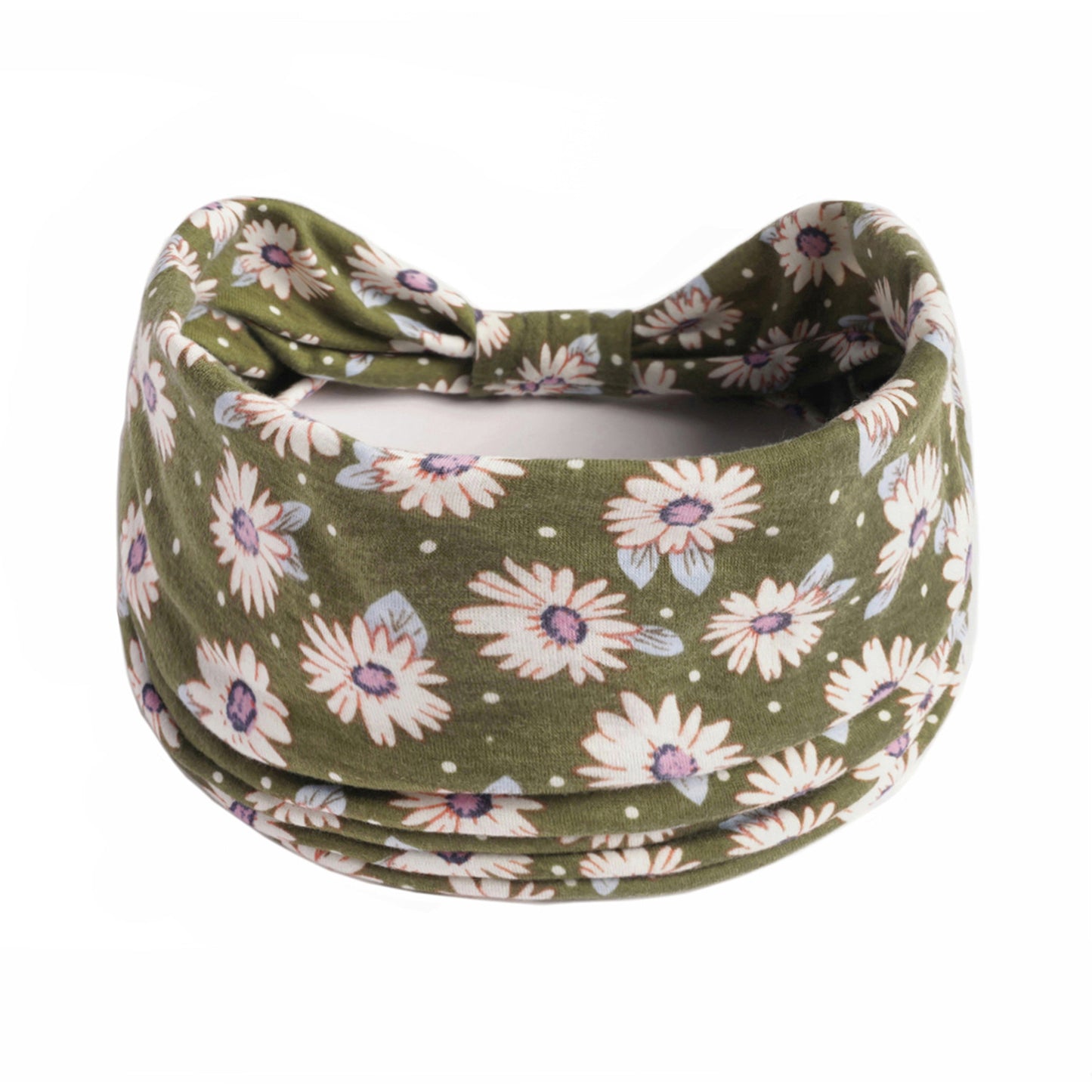 Flowers print 2-way bandanna hair band