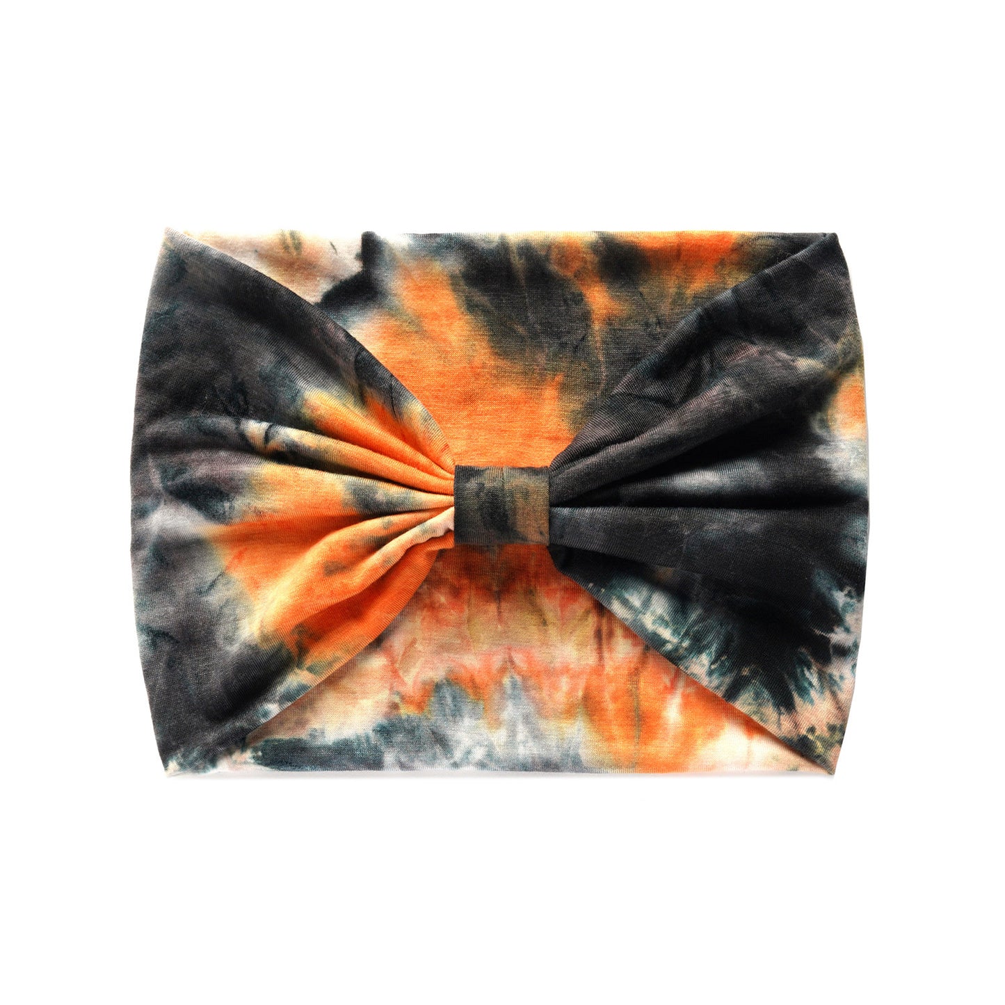Extra-wide 2-way tie dye print bandanna hair band