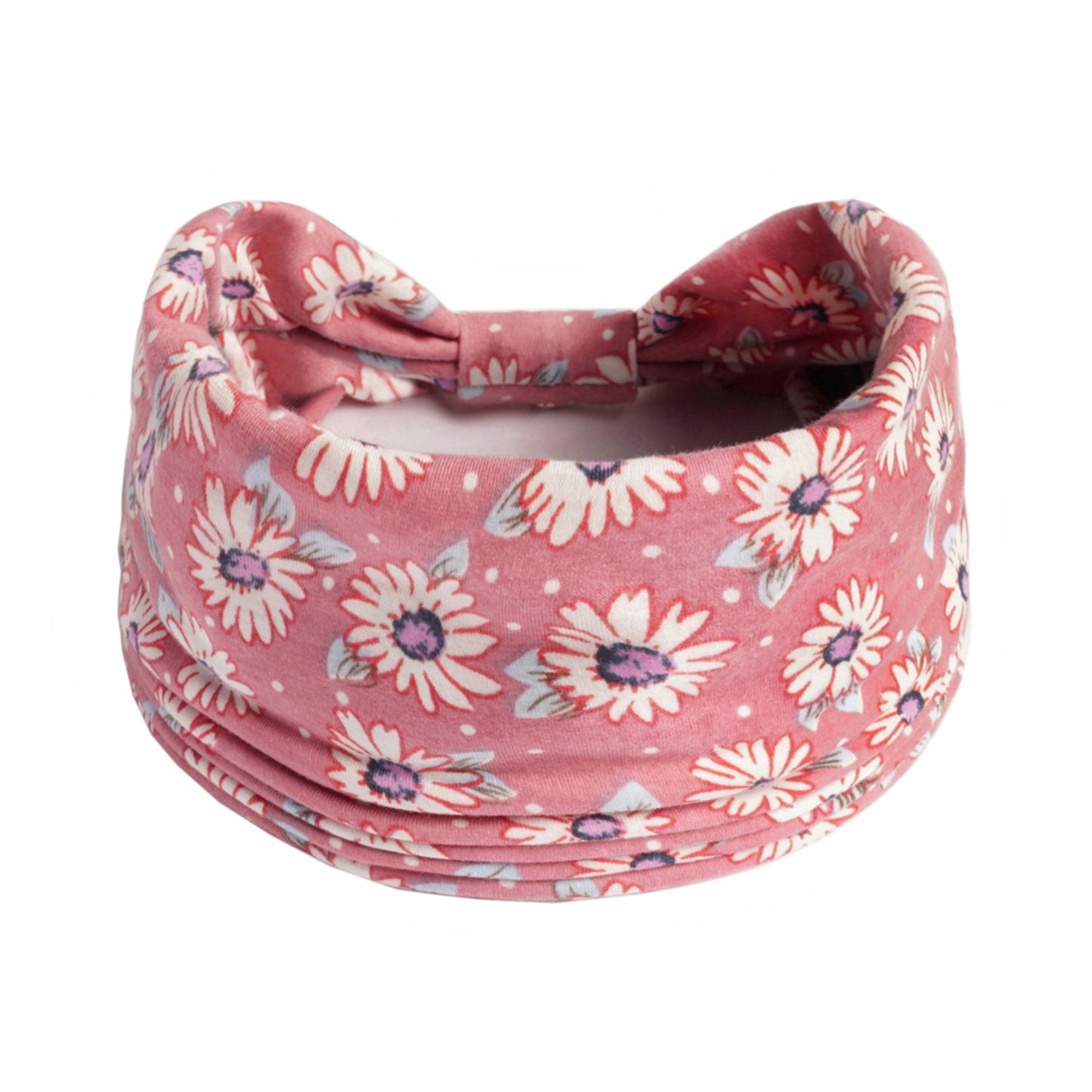 Flowers print 2-way bandanna hair band