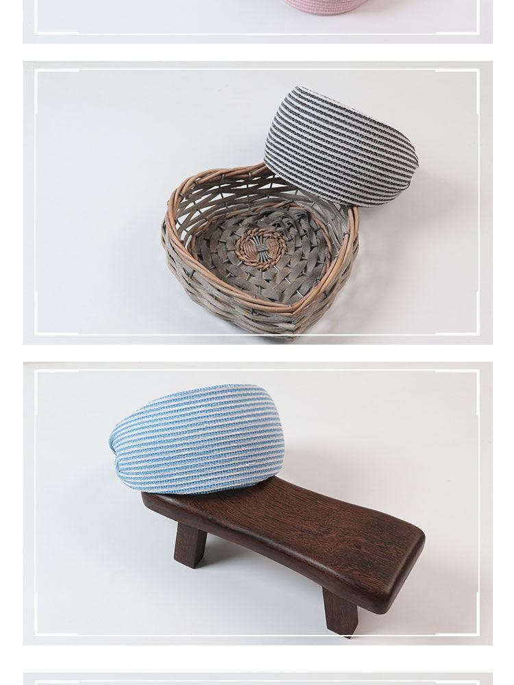 Strips patterned plain flat wide headband