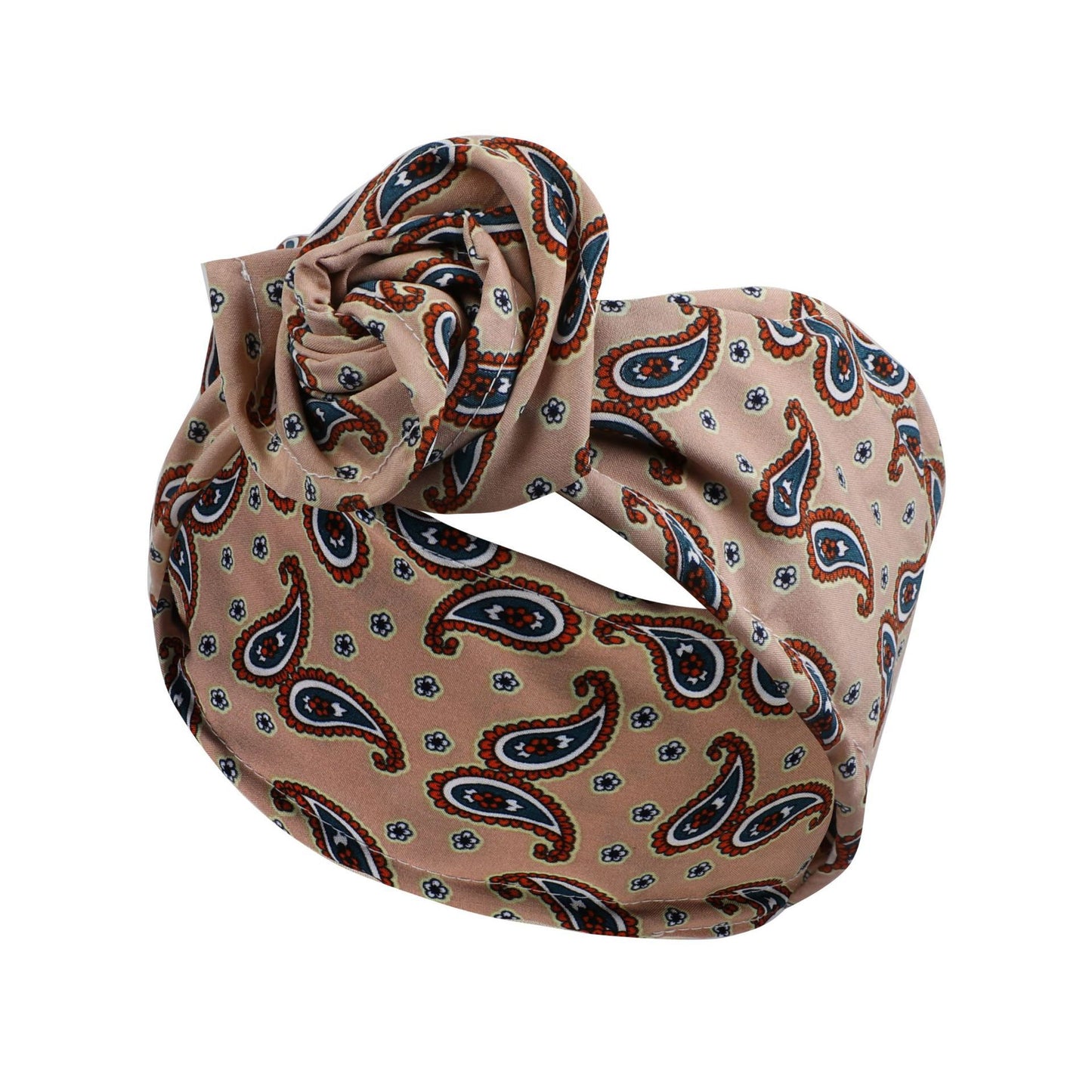 Bulk 20 pieces printed flat wide twist hair scarf