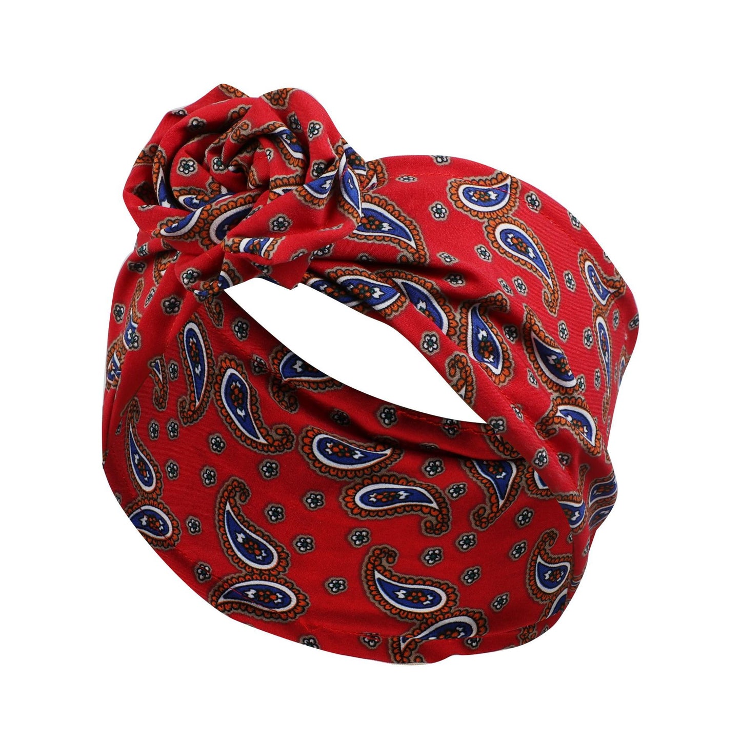 Bulk 20 pieces printed flat wide twist hair scarf