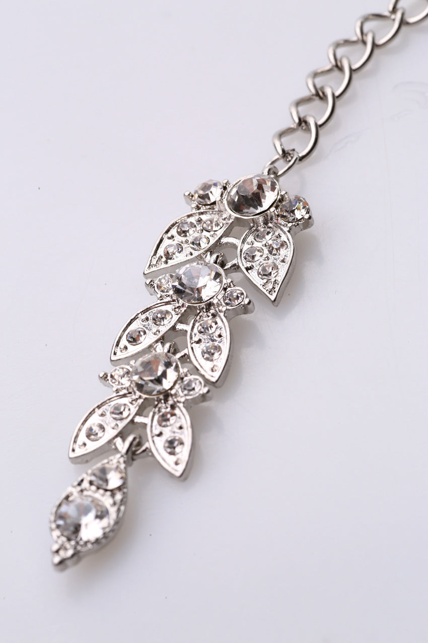 Shiny crystals double bobby pin