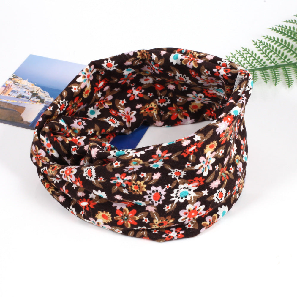 Little flowers print turban headband