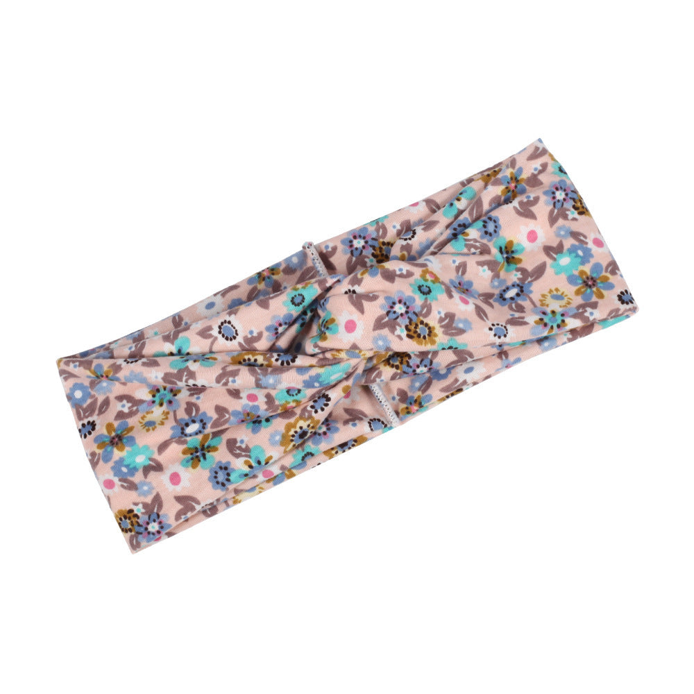 Little flowers print turban headband