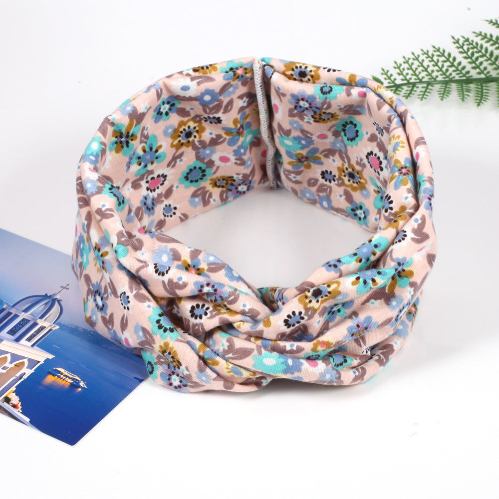 Little flowers print turban headband
