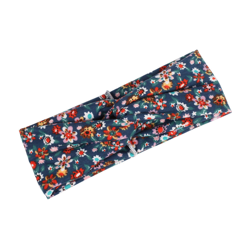 Little flowers print turban headband