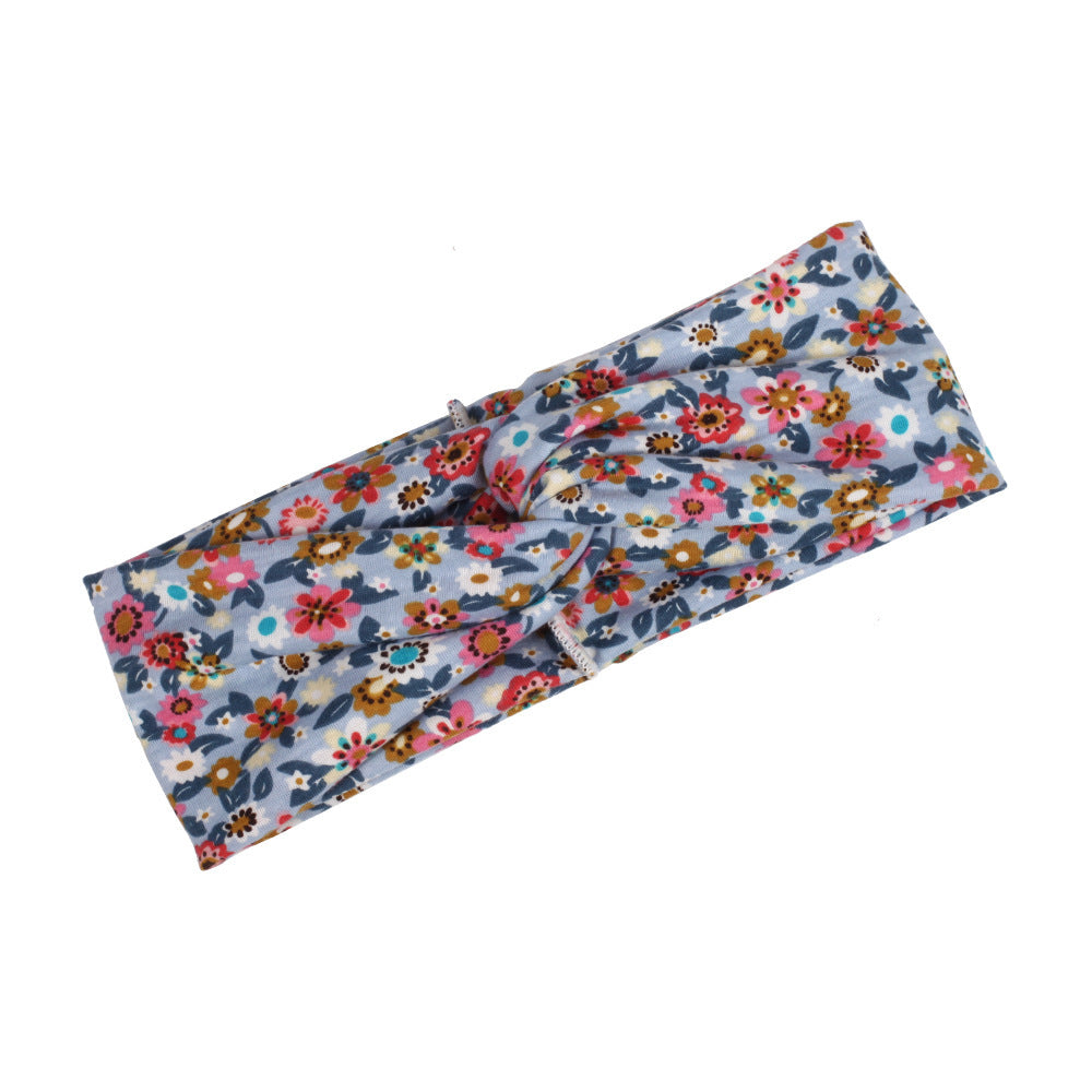 Little flowers print turban headband