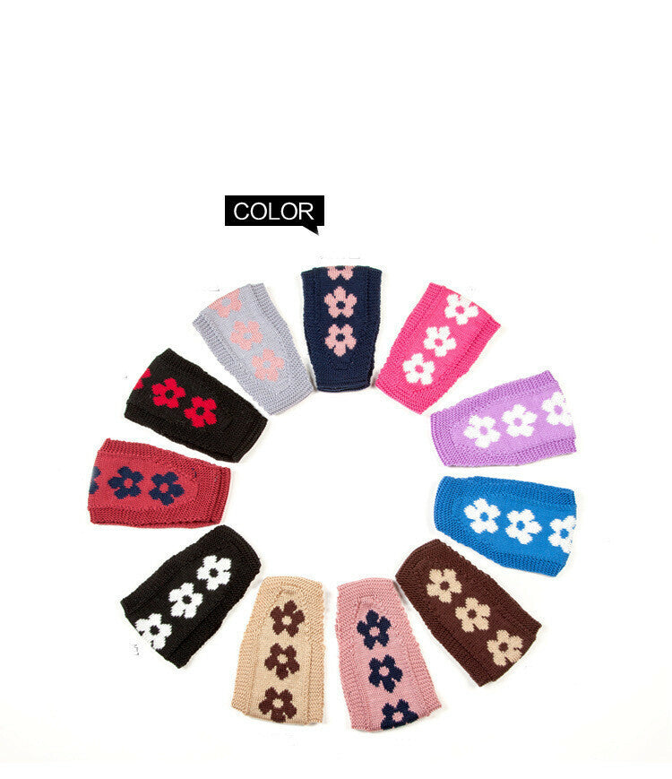 Mix of patterned crochet headbands