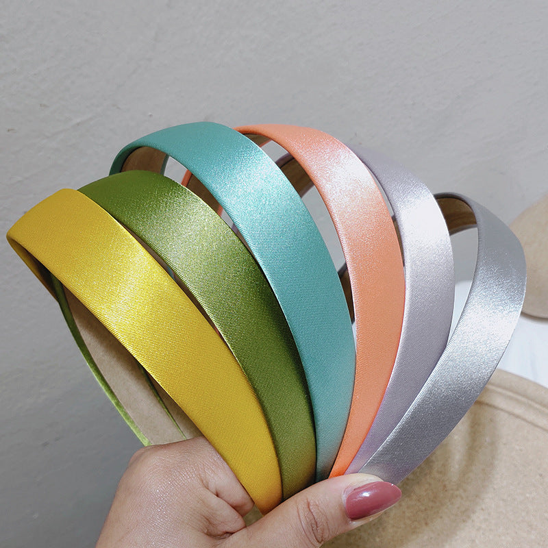 2.5cm-wide silky satin headband