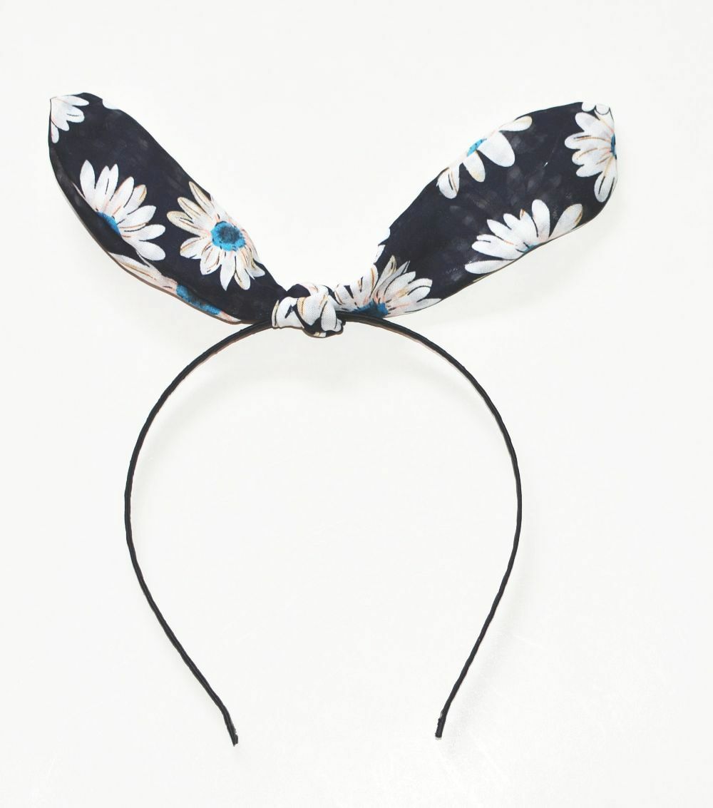Chiffon flowers bow knot headband