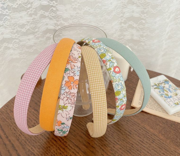 Slim cotton headband in assorted printings